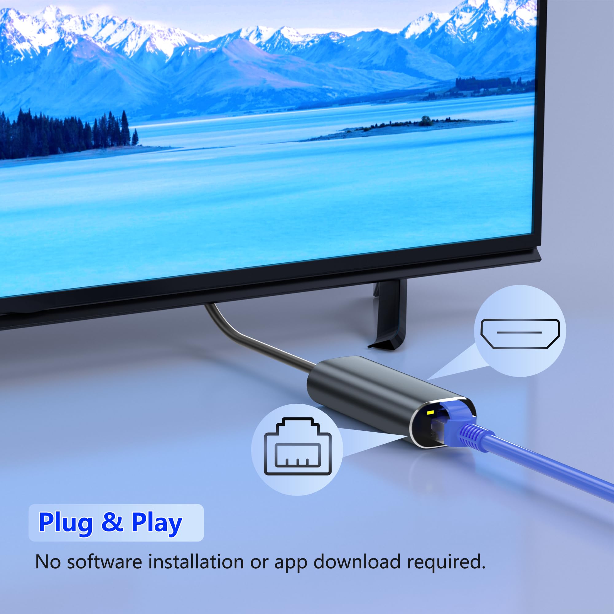 Amazon.co.jp: Fire TV Stick用イーサネットアダプター、マイクロUSB